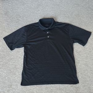 PGA Tour black golf polo Large